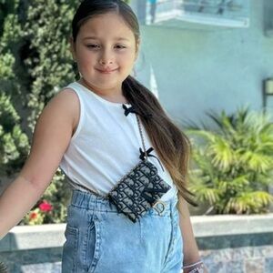 Zara White Tank Top with Black Accents